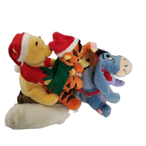 Disney Winnie Eeyore Tigger Musical Animated Stuffed Plush Singing Jingl…